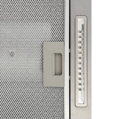 vidaXL Island Range Hood LCD Display Touch Sensor 756 m³/h LED