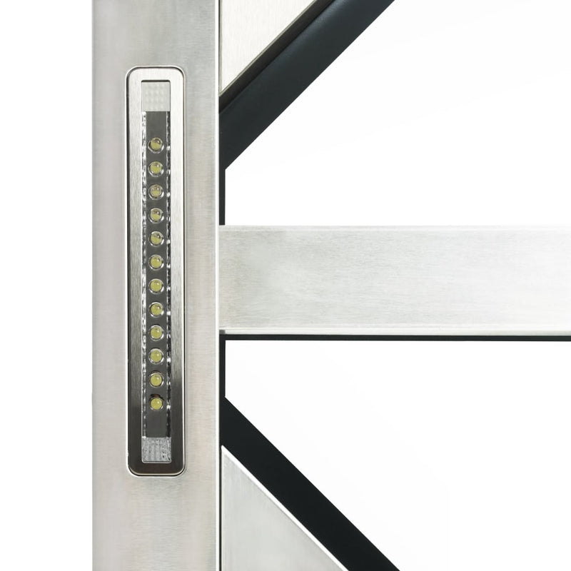 vidaXL Island Range Hood 90 cm Stainless Steel 756 m³/h LED