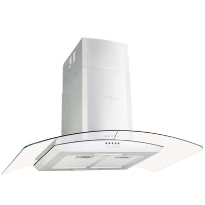 vidaXL Wall Mounted Range Hood 90 cm Stainless Steel 756 m³/h LED