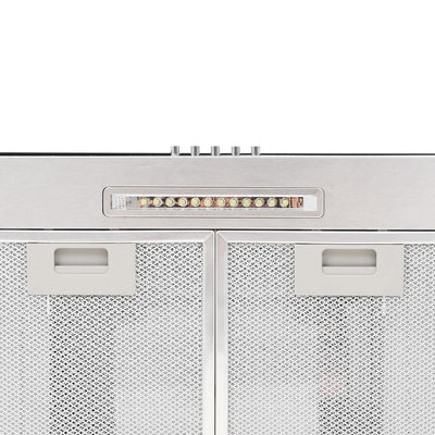 vidaXL Wall Mounted Range Hood 90 cm Stainless Steel 756 m³/h LED