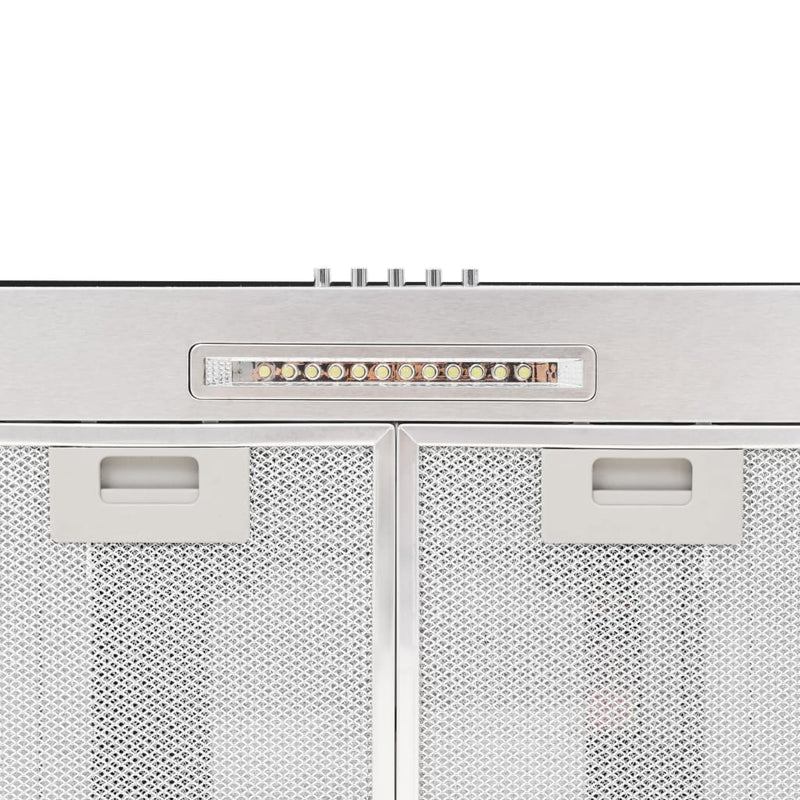 vidaXL Wall Mounted Range Hood 90 cm Stainless Steel 756 m³/h LED