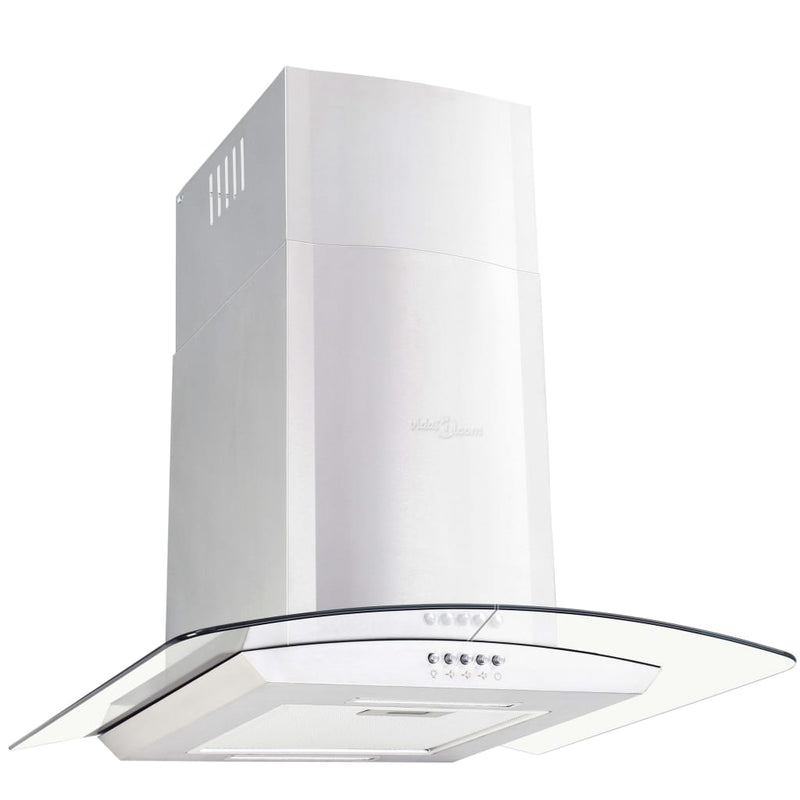 vidaXL Wall Mounted Range Hood 60 cm Stainless Steel 756 m³/h LED