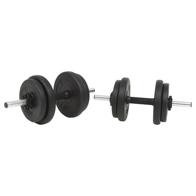 vidaXL Barbell and Dumbbell Set 30 kg