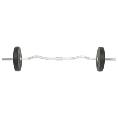 vidaXL Barbell and Dumbbell Set 30 kg