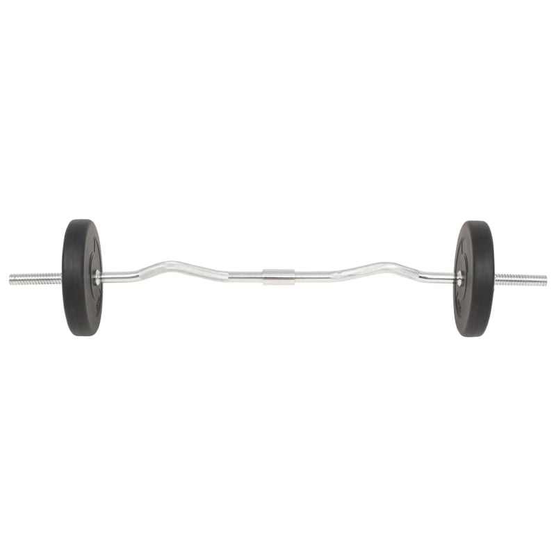vidaXL Barbell and Dumbbell Set 30 kg