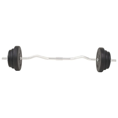vidaXL Barbell and Dumbbell Set 30 kg
