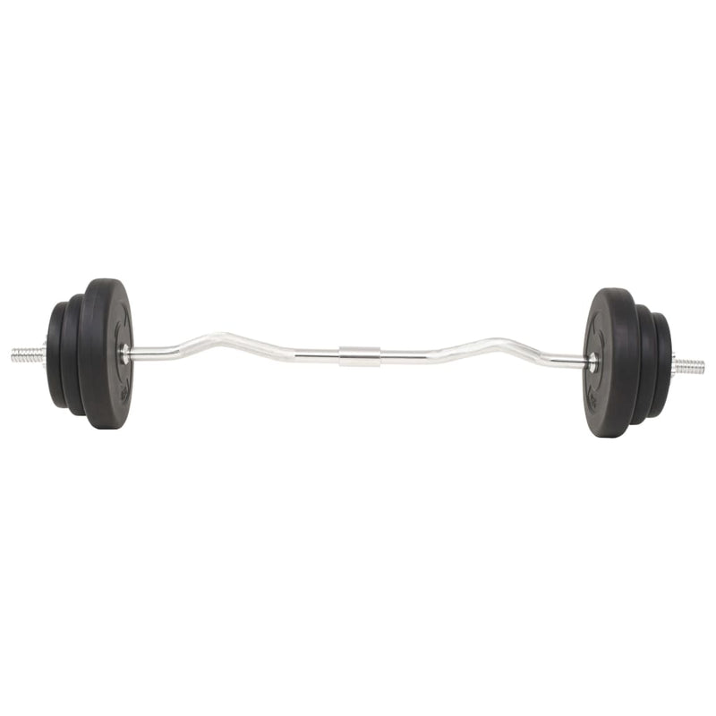 vidaXL Barbell and Dumbbell Set 30 kg