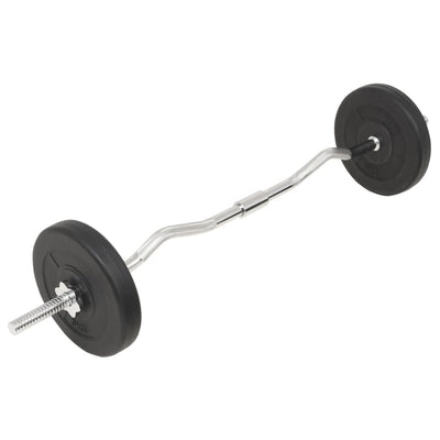 vidaXL Barbell and Dumbbell Set 30 kg