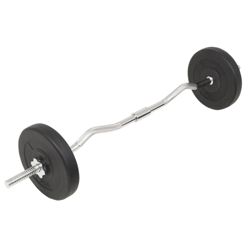 vidaXL Barbell and Dumbbell Set 30 kg
