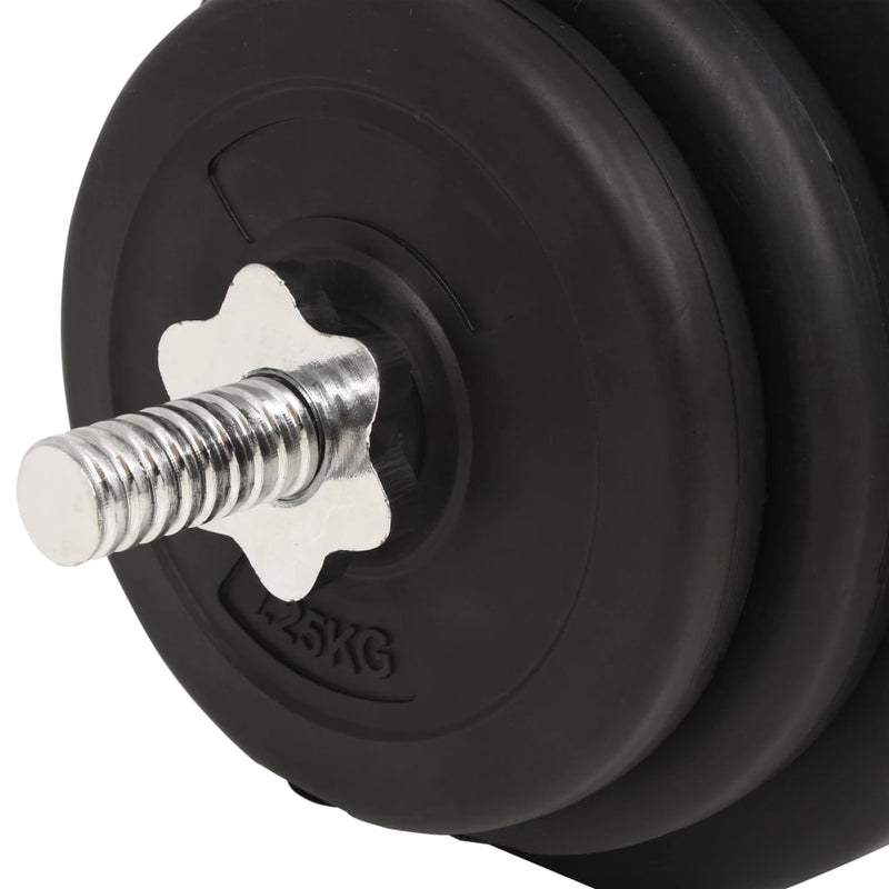 vidaXL Barbell and Dumbbell Set 30 kg