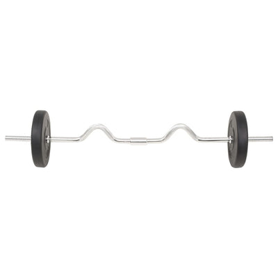 vidaXL Barbell and Dumbbell Set 30 kg