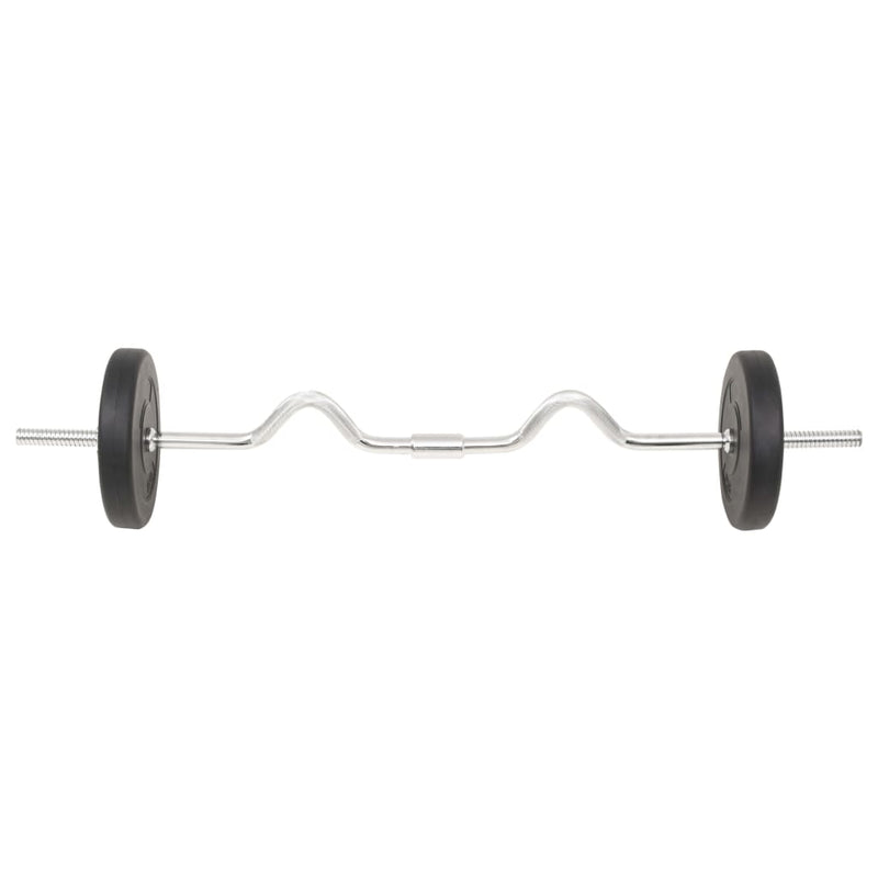 vidaXL Barbell and Dumbbell Set 30 kg