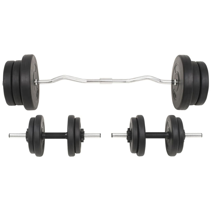 vidaXL Barbell and Dumbbell Set 60 kg