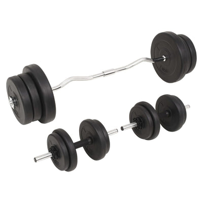 vidaXL Barbell and Dumbbell Set 60 kg