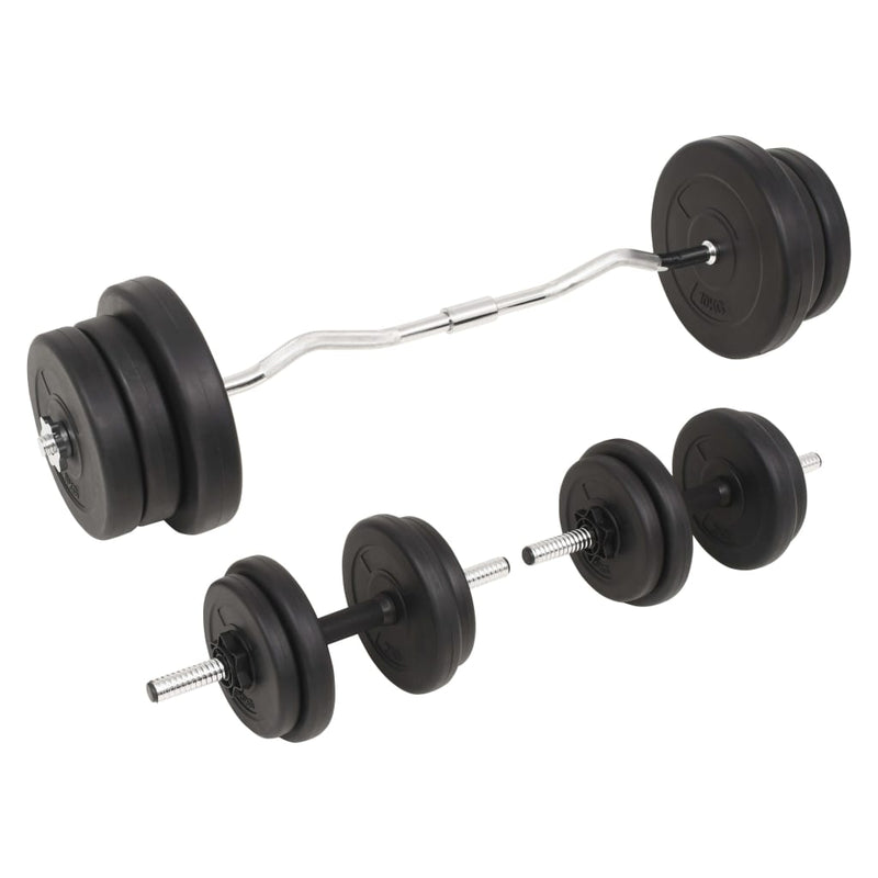 vidaXL Barbell and Dumbbell Set 60 kg