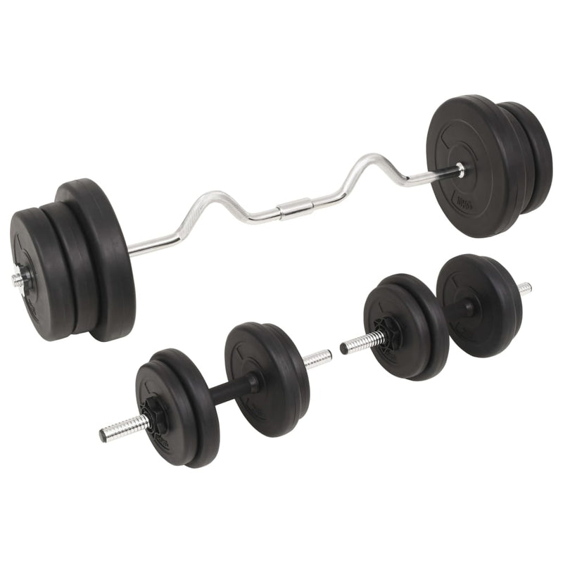 vidaXL Barbell and Dumbbell Set 60 kg
