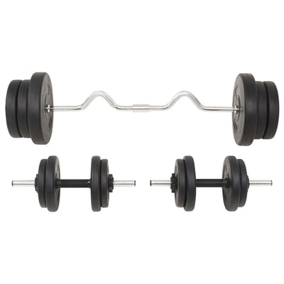 vidaXL Barbell and Dumbbell Set 60 kg