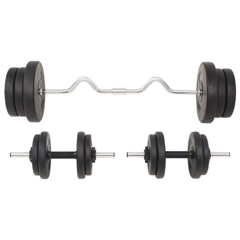 vidaXL Barbell and Dumbbell Set 60 kg