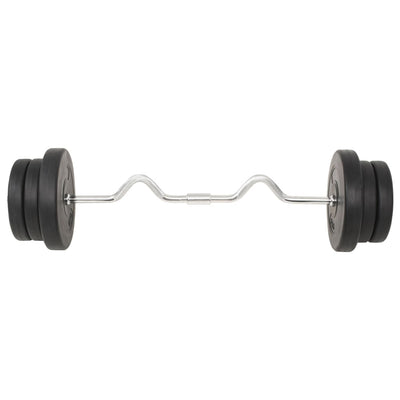 vidaXL Barbell and Dumbbell Set 60 kg