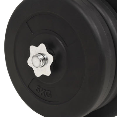 vidaXL Barbell and Dumbbell Set 60 kg