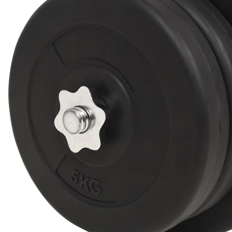 vidaXL Barbell and Dumbbell Set 60 kg