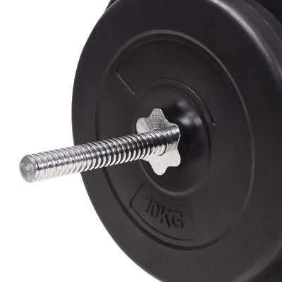 vidaXL Barbell and Dumbbell Set 90 kg