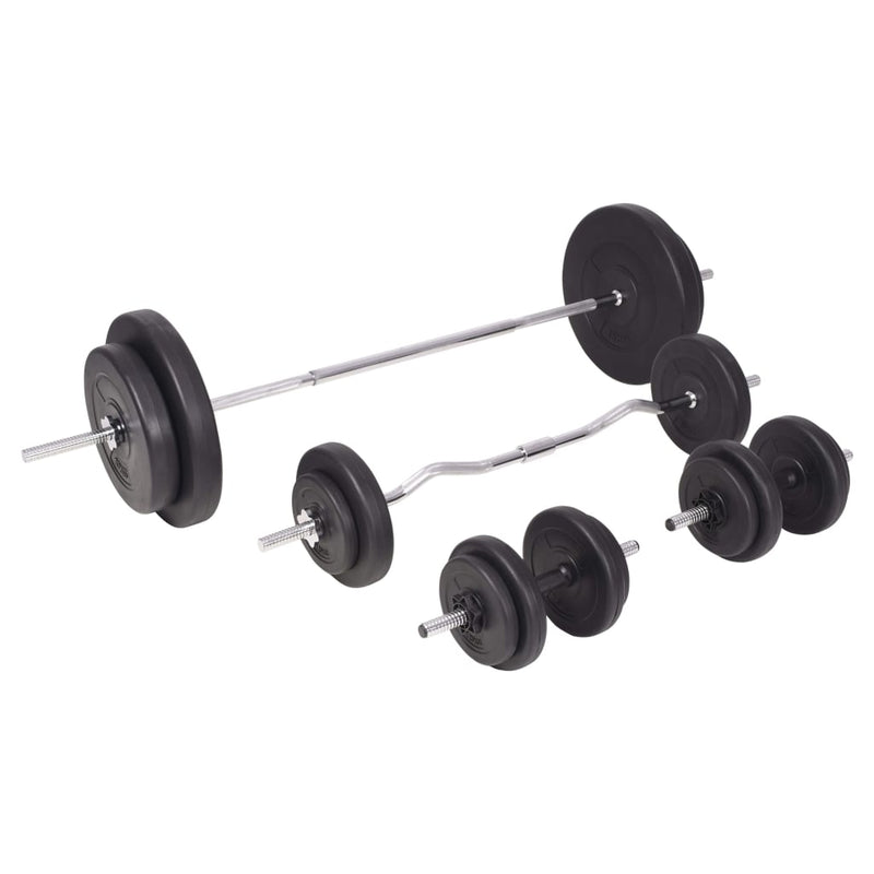 vidaXL Barbell and Dumbbell Set 90 kg