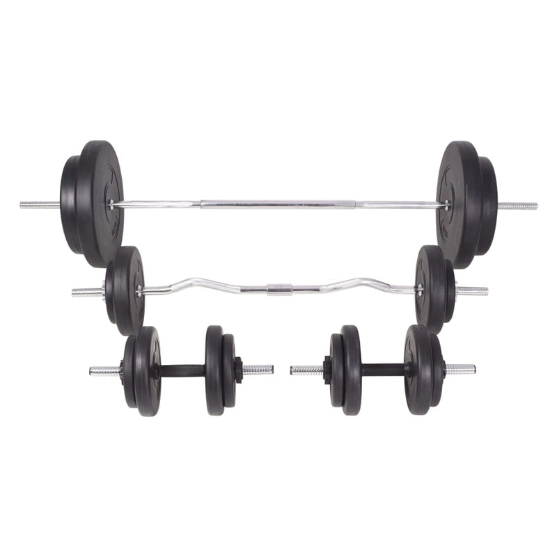vidaXL Barbell and Dumbbell Set 90 kg