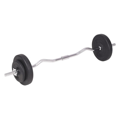 vidaXL Barbell and Dumbbell Set 90 kg