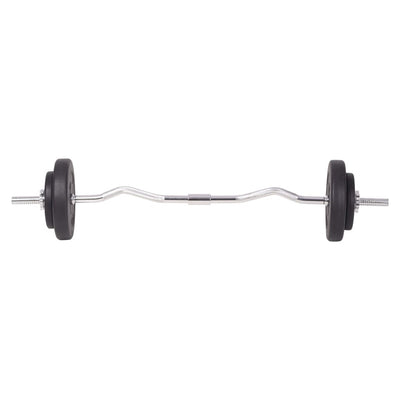 vidaXL Barbell and Dumbbell Set 90 kg