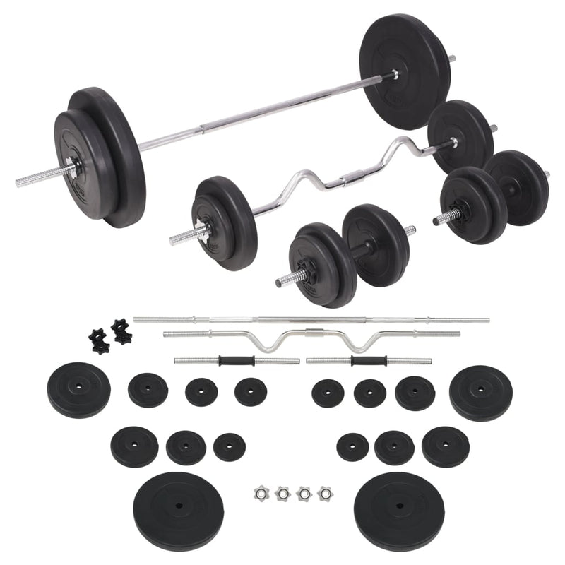 vidaXL Barbell and Dumbbell Set 90 kg