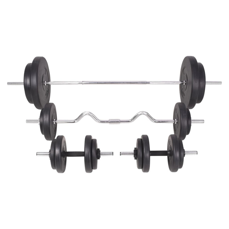 vidaXL Barbell and Dumbbell Set 90 kg