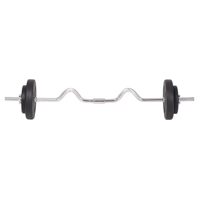 vidaXL Barbell and Dumbbell Set 90 kg