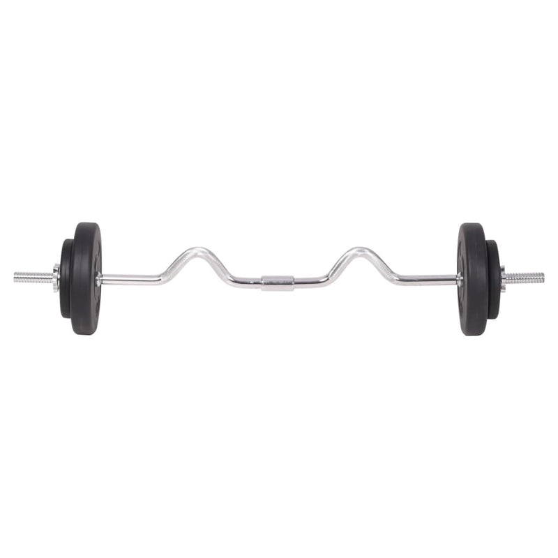 vidaXL Barbell and Dumbbell Set 90 kg