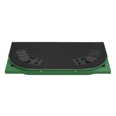 vidaXL 8-Player Folding Poker Tabletop 2 Fold Octagonal Green