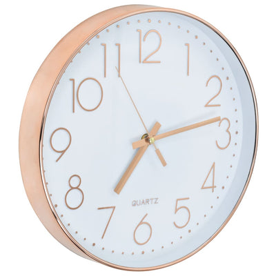 vidaXL Wall Clock 30 cm Rose Gold