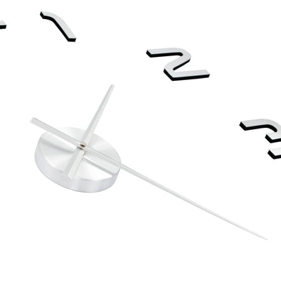 vidaXL 3D Wall Clock Modern Design 100 cm XXL Black