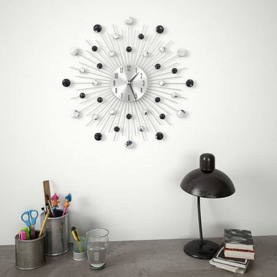vidaXL Wall Clock with Quartz Movement Modern Design 50 cm