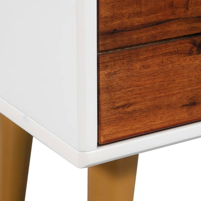 vidaXL TV Cabinet Solid Acacia Wood 120x35x45 cm