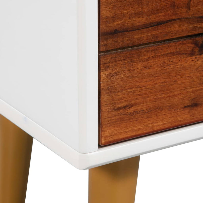 vidaXL TV Cabinet Solid Acacia Wood 120x35x45 cm