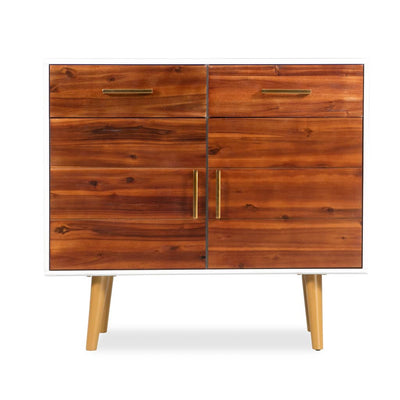 vidaXL Sideboard Solid Acacia Wood 90x33.5x83 cm