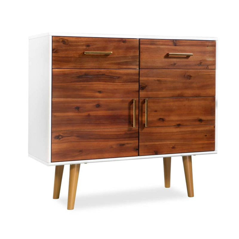 vidaXL Sideboard Solid Acacia Wood 90x33.5x83 cm