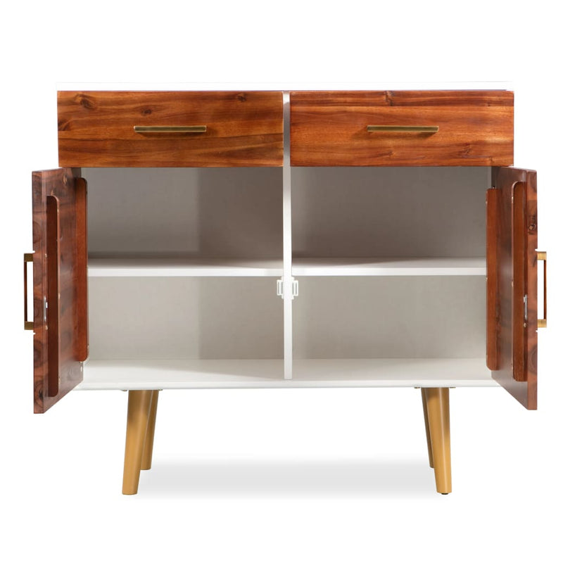 vidaXL Sideboard Solid Acacia Wood 90x33.5x83 cm