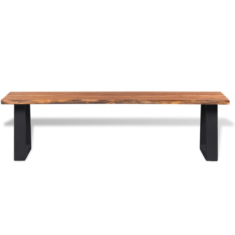 vidaXL Bench Solid Acacia Wood 160 cm