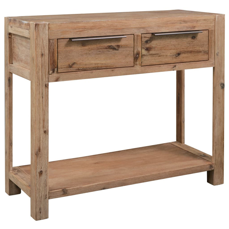 vidaXL Console Table 82x33x73 cm Solid Acacia Wood