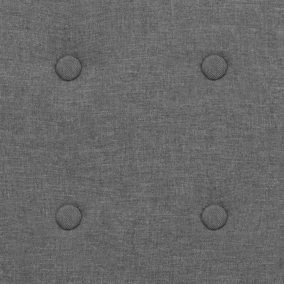 vidaXL Armchair Dark Grey Steel and Fabric