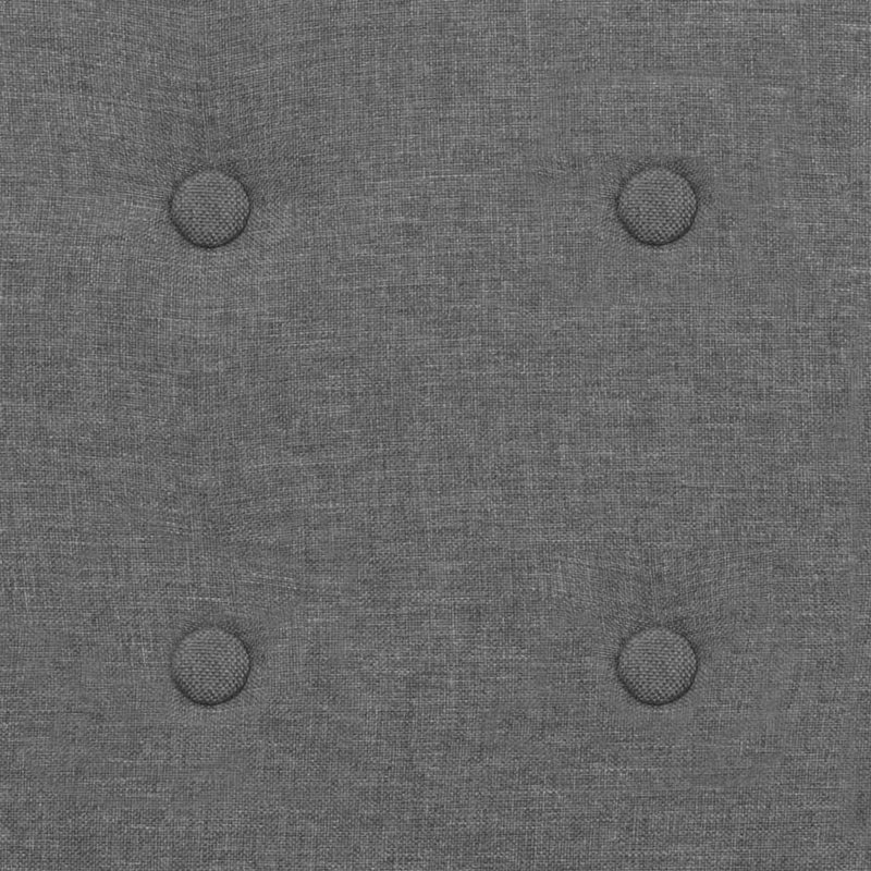 vidaXL Armchair Dark Grey Steel and Fabric