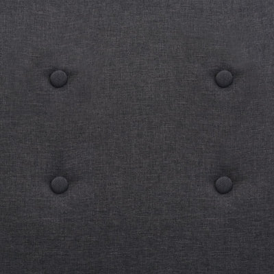 vidaXL Armchair Dark Grey Steel and Fabric