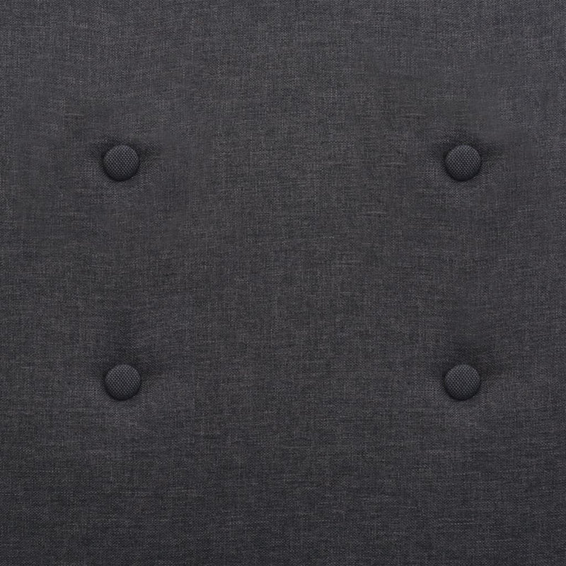 vidaXL Armchair Dark Grey Steel and Fabric