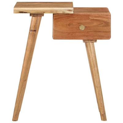 vidaXL Bedside Table Solid Acacia Wood 45x32x55 cm